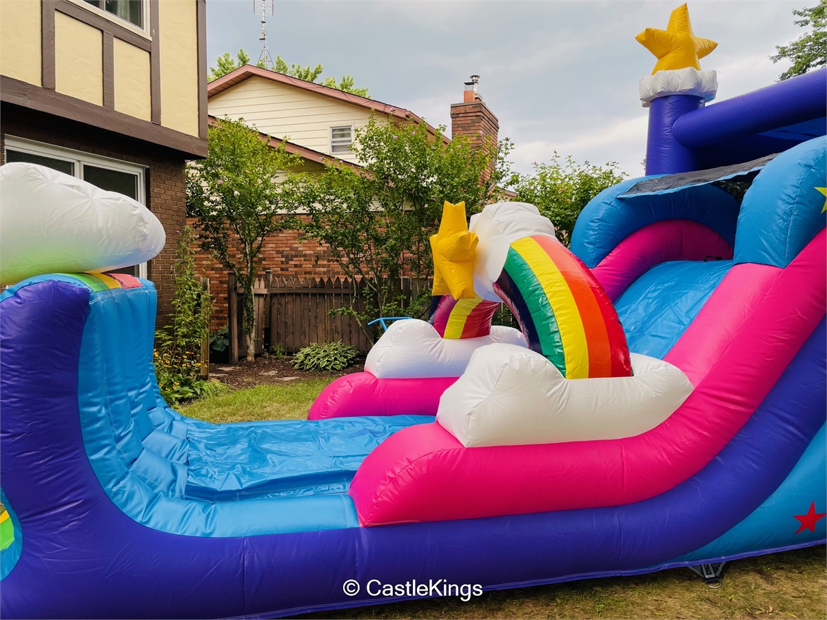 Dolu - Toboggan Unicorn Big Splash - 189 X 114 X 85 Cm - Eau - Dès 3 Ans